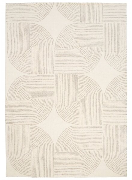 Fargotex Béžový vlněný koberec Ornate 160 x 230 cm