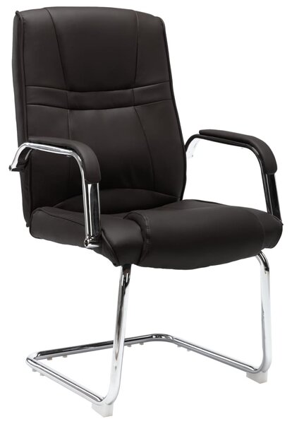 Konzolová kancelářská židle černá umělá kůže