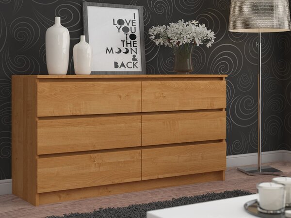 Ak furniture Komoda Rollo V 160 cm olše