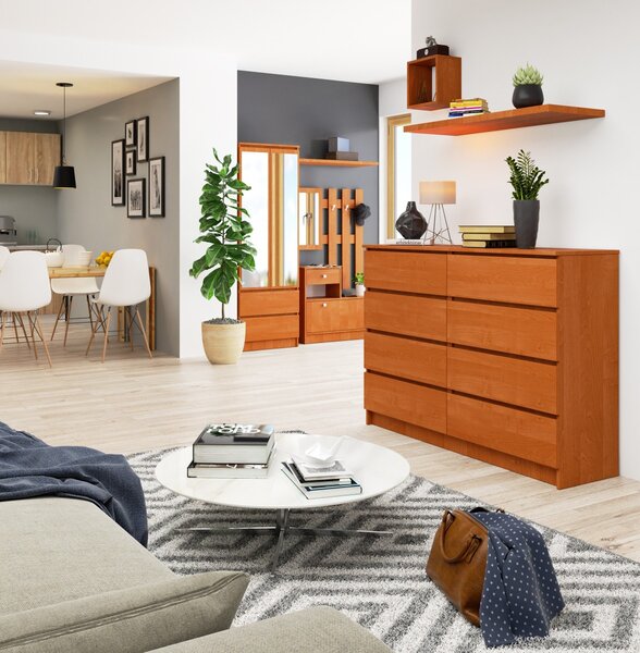Ak furniture Komoda Rollo X 140 cm olše