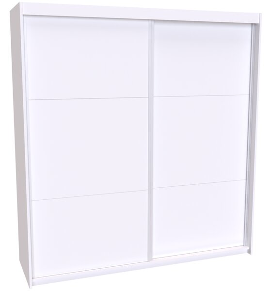 Skříň MAXIM 2 s posuvnými dveřmi Varianta barvy: Bílá, Šířka: 130 cm