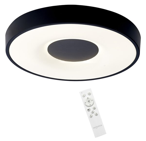 Mantra 7561 Coin, černé stropní svítidlo LED 100W 2700K-5000K s dálkovým ovladačem, průměr 65cm