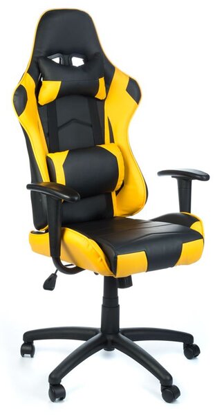 CorpoComfort Herní židle FIGHTER - žlutá