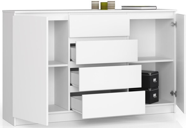 Ak furniture Komoda Tove K 160,4 cm bílá matná