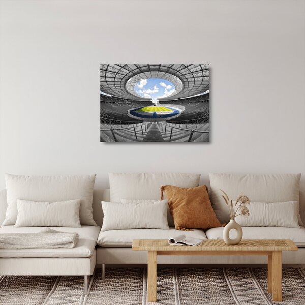 Skleněný obraz - fotbalový stadion (70x50 cm)