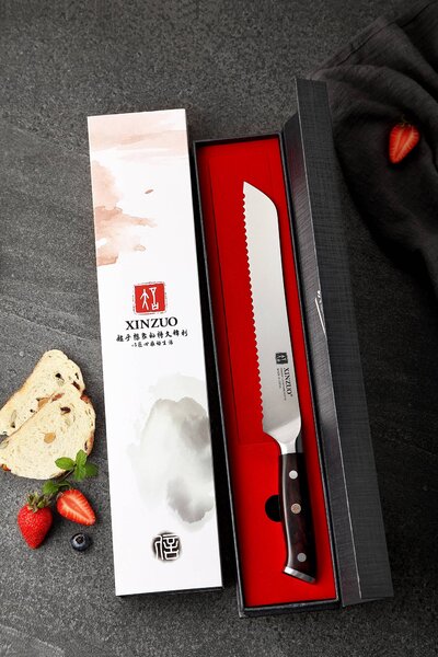 Nůž na pečivo XinZuo B13S německá ocel 9"