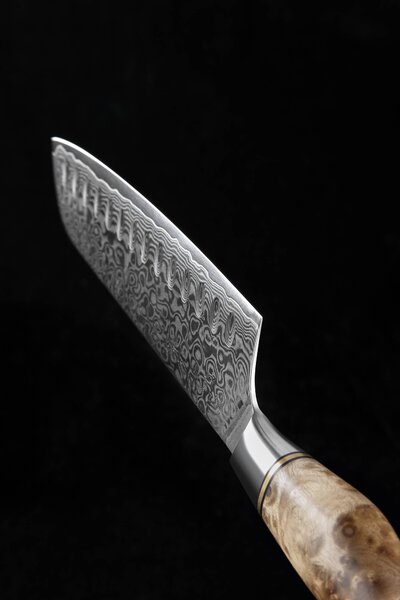 XinZuo Santoku nůž HEZHEN Master B30 7"