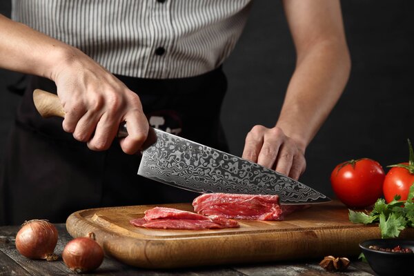 XinZuo Šéfkuchařský nůž HEZHEN Master B30 8.3"