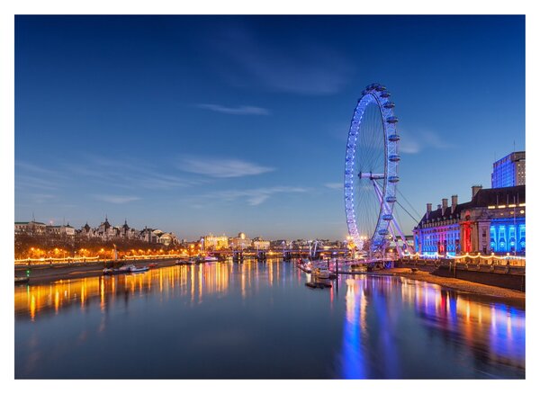 Skleněný obraz London Eye (70x50 cm)