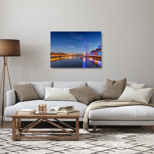 Skleněný obraz London Eye (70x50 cm)