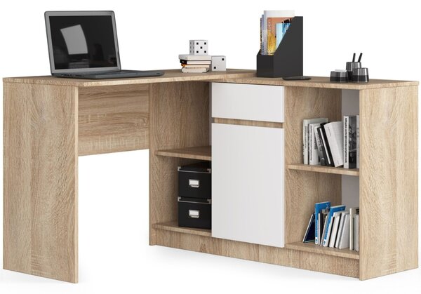 Ak furniture Komoda B-17 120 cm dub sonoma/bílá