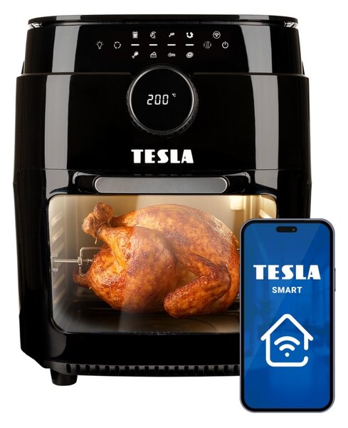 TESLA AirCook & Grill QG800 WiFi - multifunkční digitální horkovzdušná fritéza