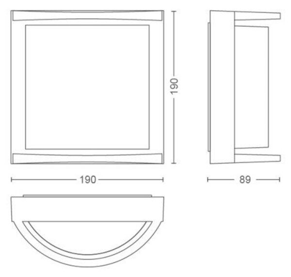 Philips LED Venkovní nástěnné svítidlo Samondra 17391/93/P0 antracit 2700K