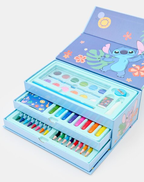 Sinsay - Sada výtvarných potřeb v organizéru 52 pack Stitch - modrá