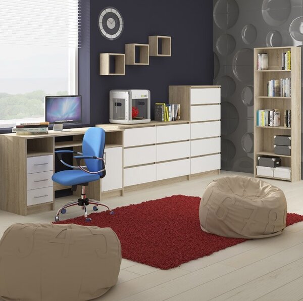 Ak furniture Sada polic Kika 25x25 cm dub sonoma