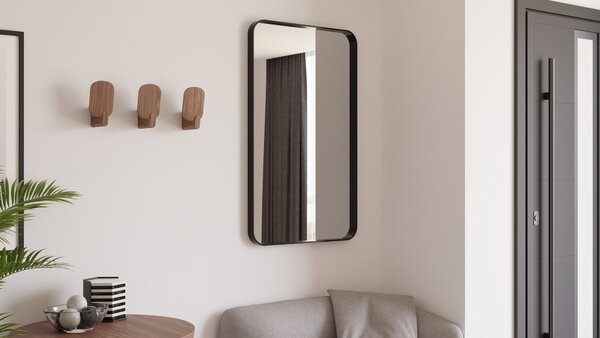 Dubiel Vitrum Rio zrcadlo 60x100 cm obdélníkový černá 5905241011554