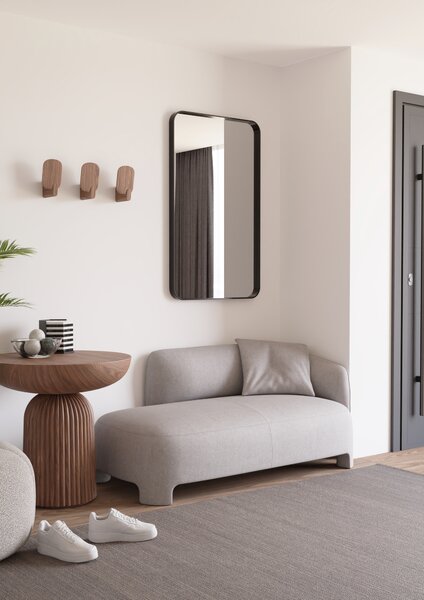 Dubiel Vitrum Rio zrcadlo 60x100 cm obdélníkový černá 5905241011554