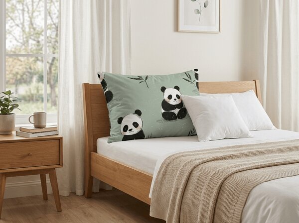Povlak na polštář z mikrovlákna PANDA RELAX 70x90 cm, mentolový