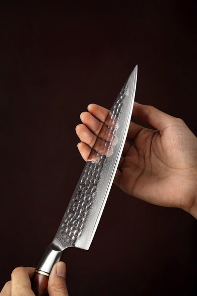 XinZuo Šéfkuchařský nůž HEZHEN Master B30R 8.3"