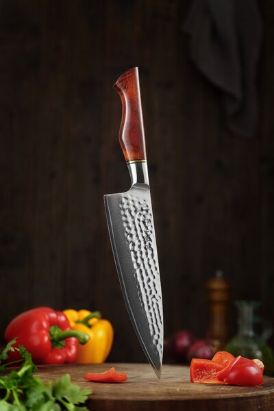 XinZuo Šéfkuchařský nůž HEZHEN Master B30R 8.3"
