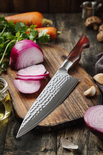 XinZuo Šéfkuchařský nůž HEZHEN Master B30R 8.3"