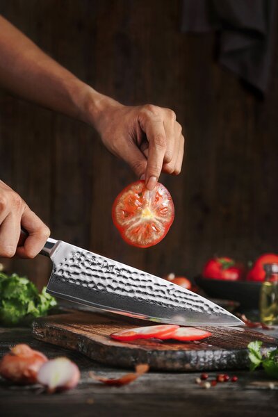 XinZuo Šéfkuchařský nůž HEZHEN Master B30R 8.3"