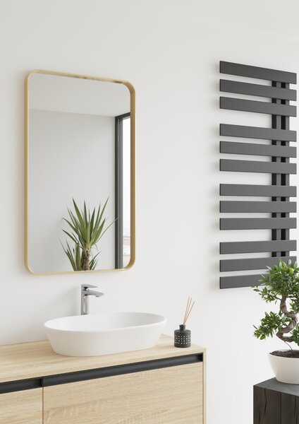 Dubiel Vitrum Rio zrcadlo 60x100 cm obdélníkový zlatá 5905241011561