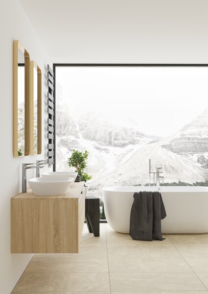Dubiel Vitrum Rio zrcadlo 60x100 cm obdélníkový zlatá 5905241011561