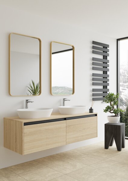 Dubiel Vitrum Rio zrcadlo 60x100 cm obdélníkový zlatá 5905241011561