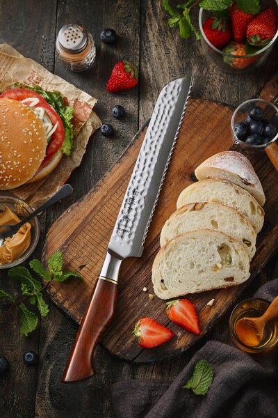 XinZuo Nůž na pečivo HEZHEN Master B30R 8.3"