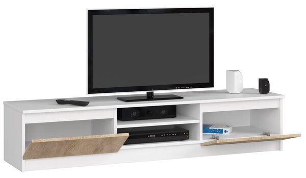 Ak furniture TV stolek Ronon 160 cm bílý/sonoma