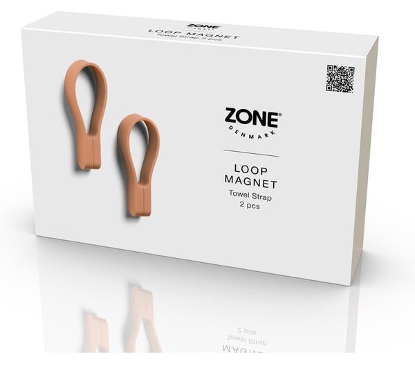 Béžové silikonové poutko 2 ks Loop – Zone