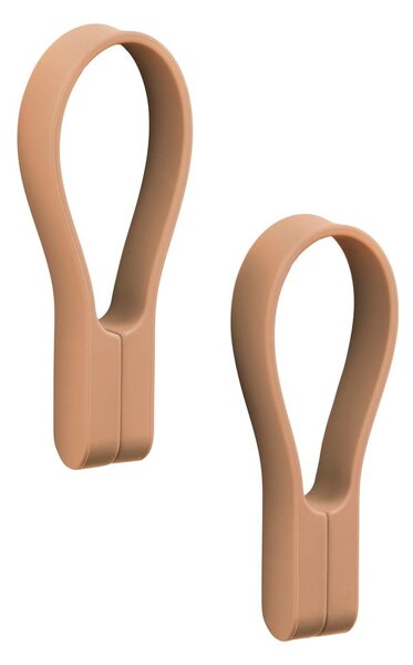 Béžové silikonové poutko 2 ks Loop – Zone
