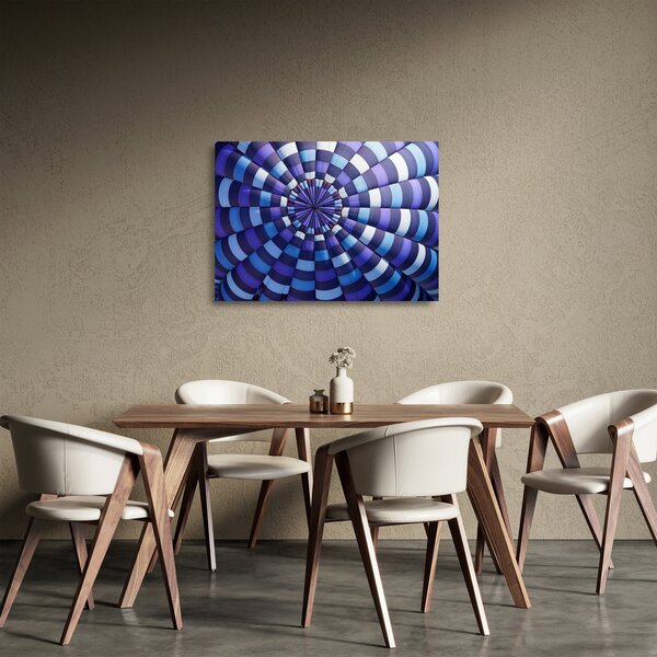 Skleněný obraz struktury létajícího balónu (70x50 cm)
