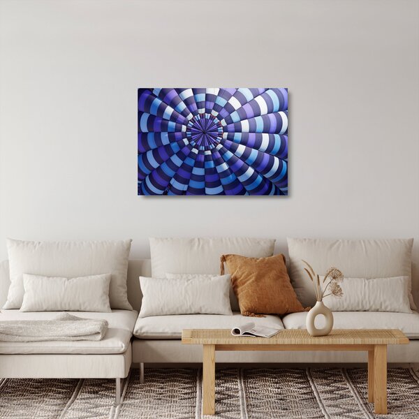 Skleněný obraz struktury létajícího balónu (70x50 cm)