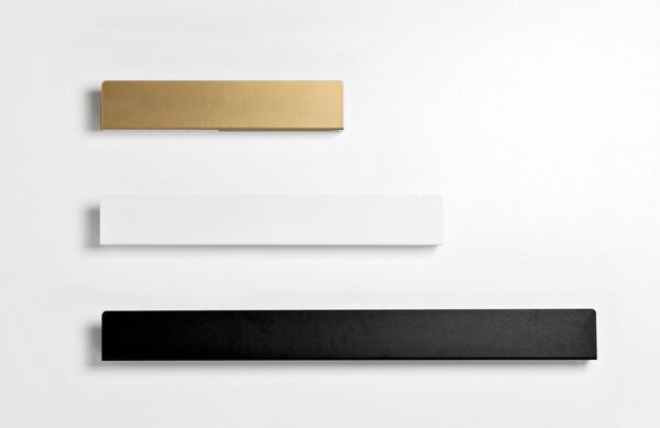 Nordic Design Černá kovová nástěnná police Londien 70 cm