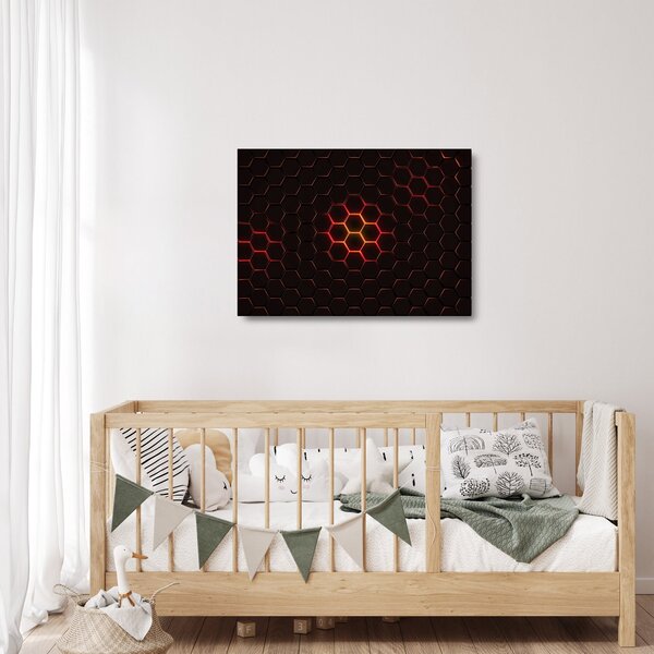 Skleněný obraz pletiva (70x50 cm)