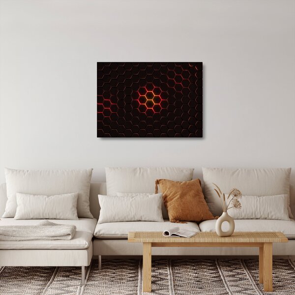 Skleněný obraz pletiva (70x50 cm)