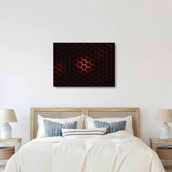 Skleněný obraz pletiva (70x50 cm)