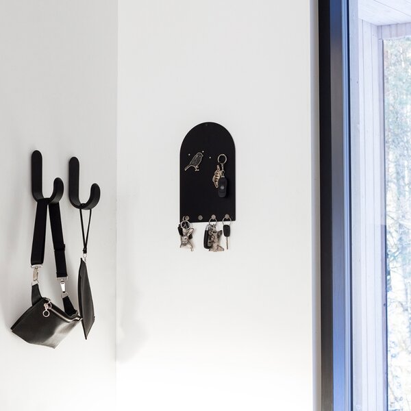 Miiko Design Magnetická tabule na klíče Arch, černá