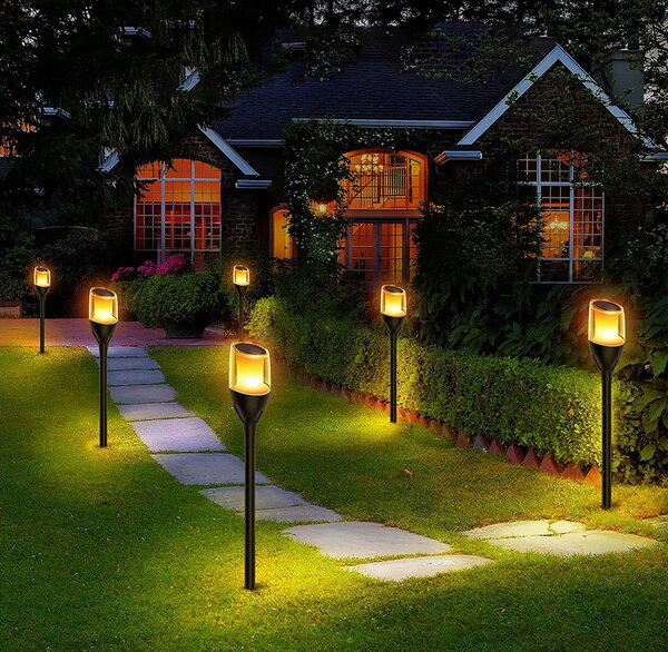 LED venkovní solární lampa pochodeň - 65cm BERGE