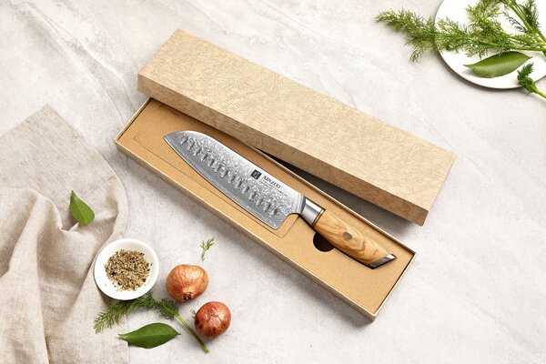 Santoku nůž XinZuo Lan B37 7"