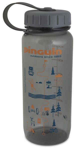 Láhev Pinguin Tritan Slim Bottle 0,65 l Barva: šedá