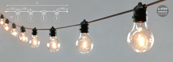 Prodloužení světelného řetězu počet žárovek 10 ks délka 500 cm Link – Markslöjd