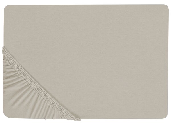 Prostěradlo s gumou JANBU Bavlna 140 x 200 cm Taupe