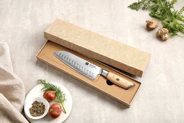 Santoku nůž XinZuo Lan B37S 7"