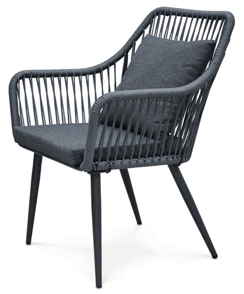 Set zahradního nábytku šedý s podsvícením AZS-L1314 GREY