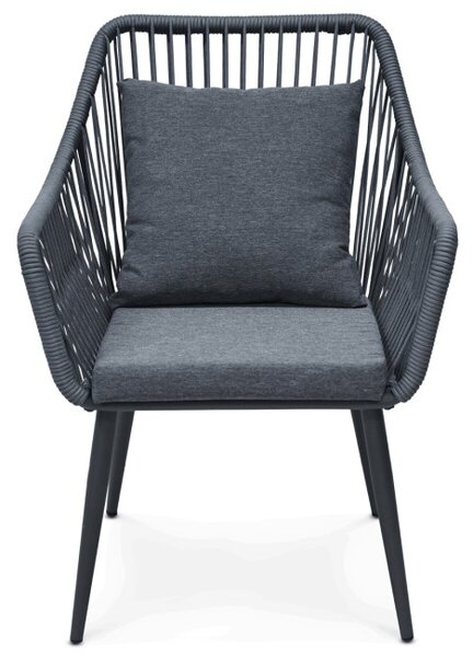 Set zahradního nábytku šedý s podsvícením AZS-L1314 GREY