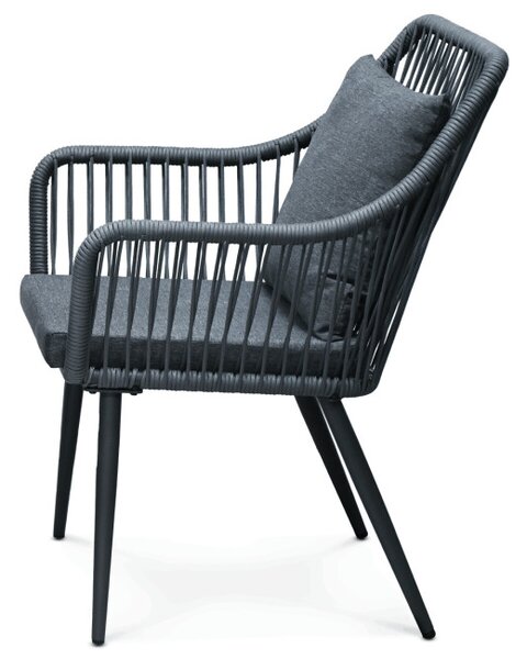 Set zahradního nábytku šedý s podsvícením AZS-L1314 GREY