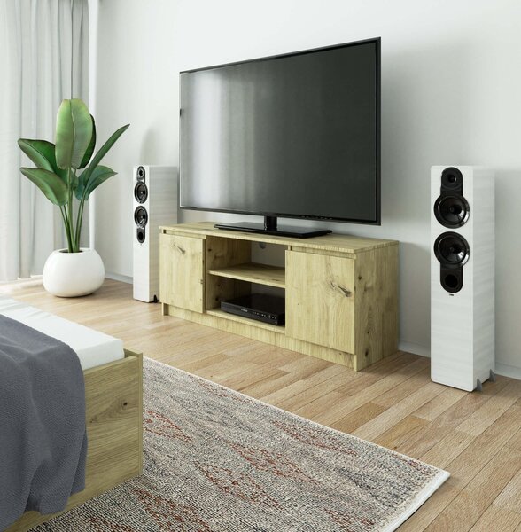 Ak furniture TV stolek Beron 140 cm dub artisan